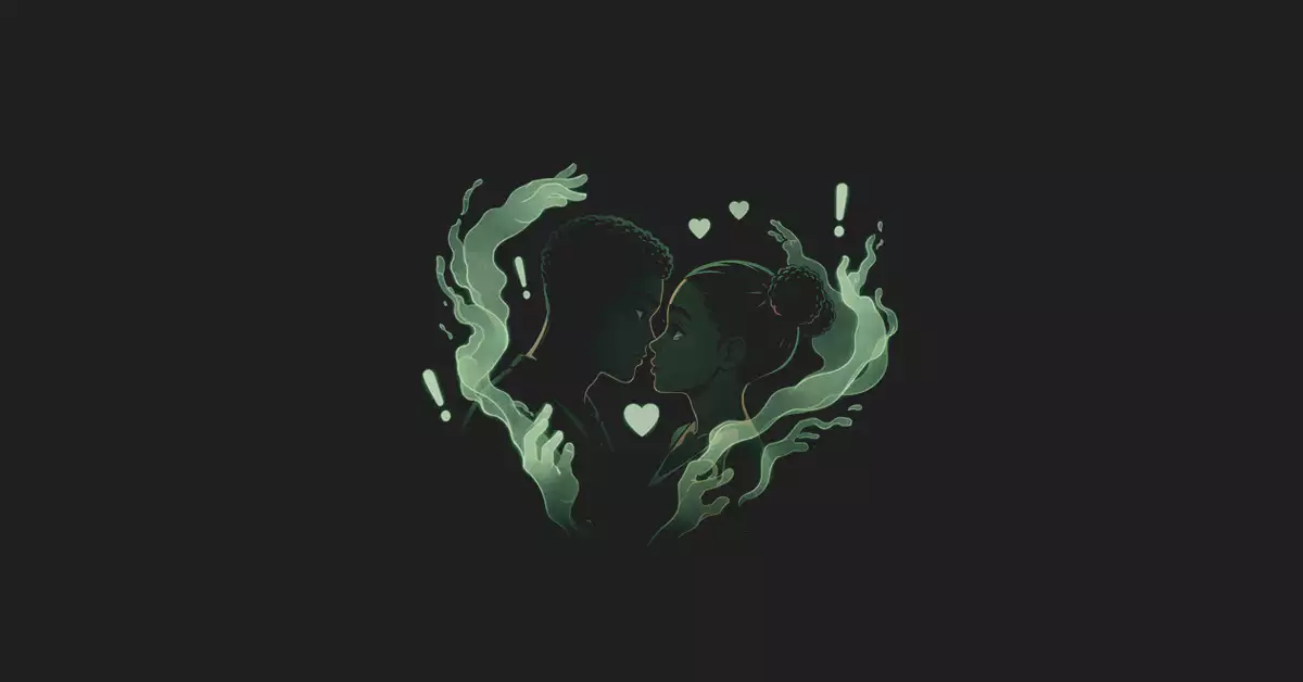 A cinematic illustration of attraction, emotional attachment, and romantic psychology